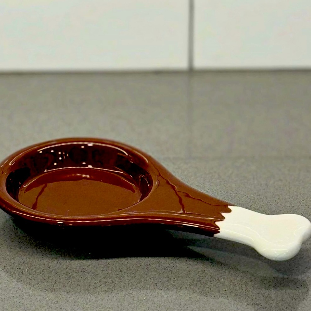Turkey Leg Ceramic Spoon Rest by Target Bullseye 🍗 🦃 brand new!